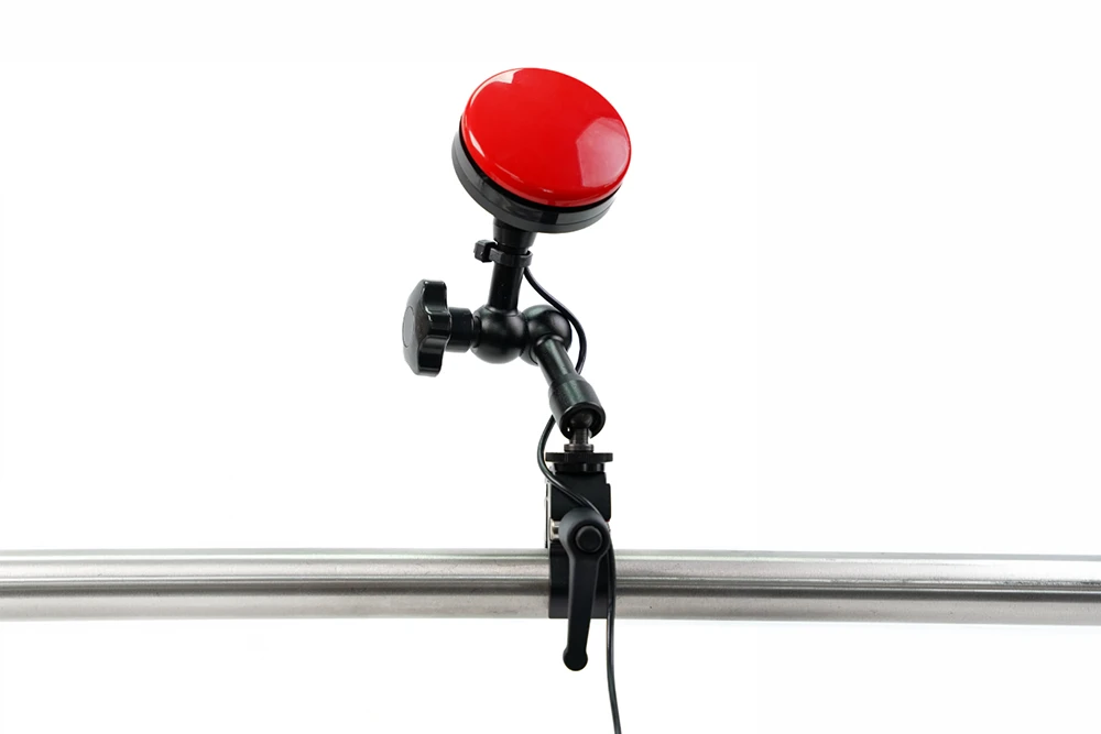 Combi 1 Customisable Access Method Large accessibility switch mounted on a bracket for use with the Possum Combi 1 single-switch controller