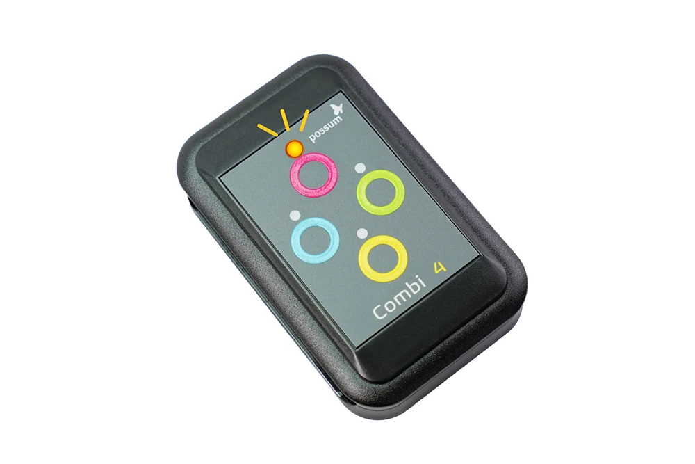 Combi 4 Status Feedback and LED Indicators Possum Combi 4 controller showing LED status indicator for clear visual feedback and device confirmation