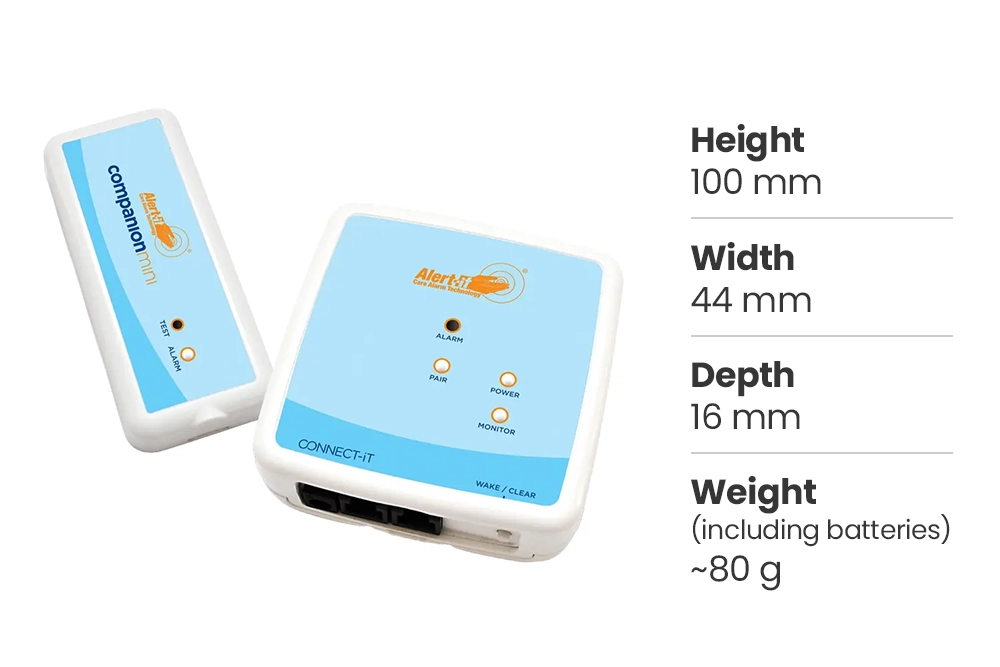 Discreet Seizure Monitoring Design Compact seizure monitoring units designed for discreet under-mattress placement