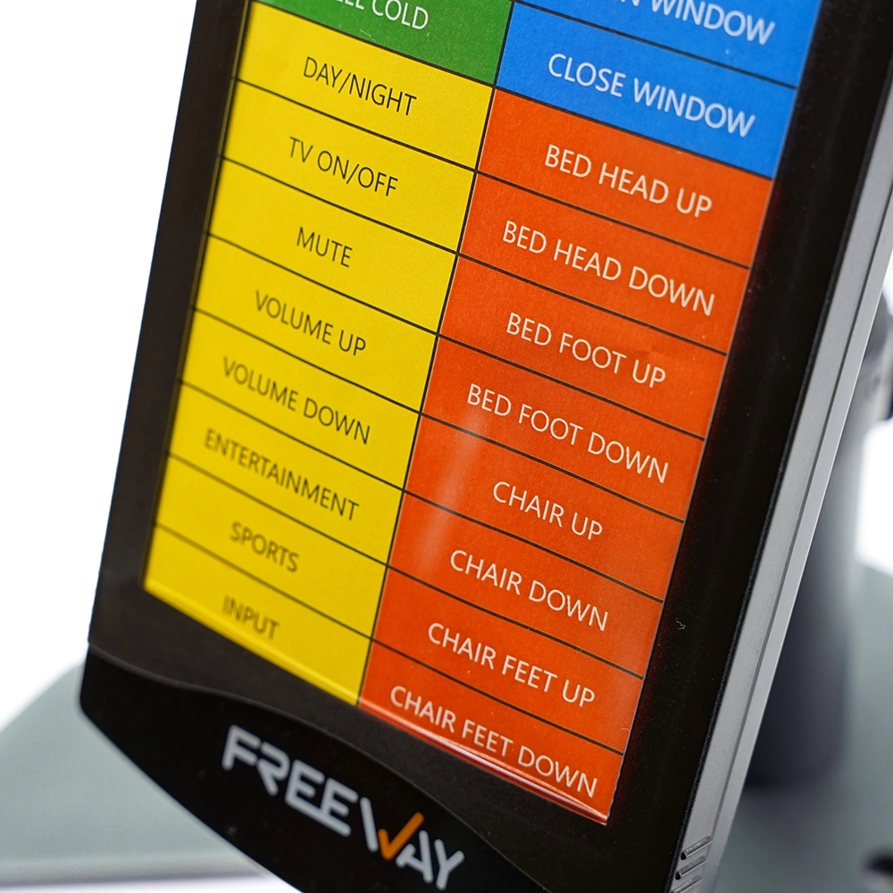 Freeway Controller Multi-Colour Menu Freeway controller close-up showing multi-colour control menu options