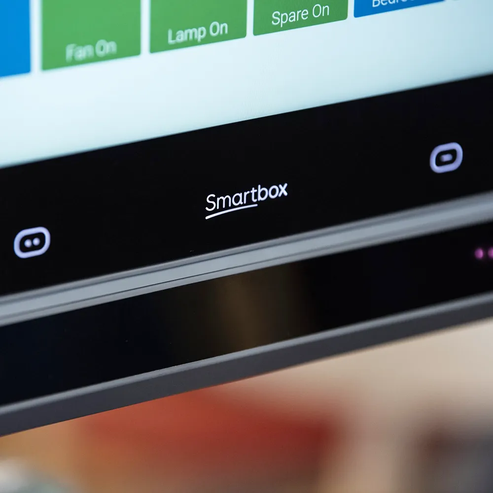 Grid Pad 13 Device – Close Up Controls Close up of Grid Pad 13 Smartbox controls and interface
