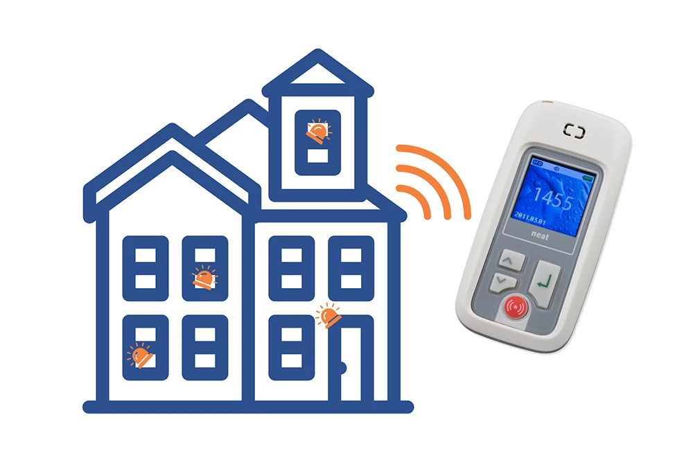 InfoPager supporting over 255 sensors and monitored locations across a care home