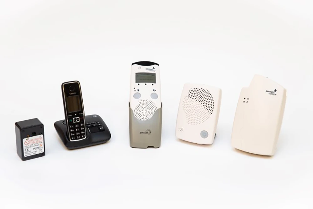 Possum Freedom Integrated Communication System Possum Freedom integrated communication system including wireless handset, door access unit and communication accessories