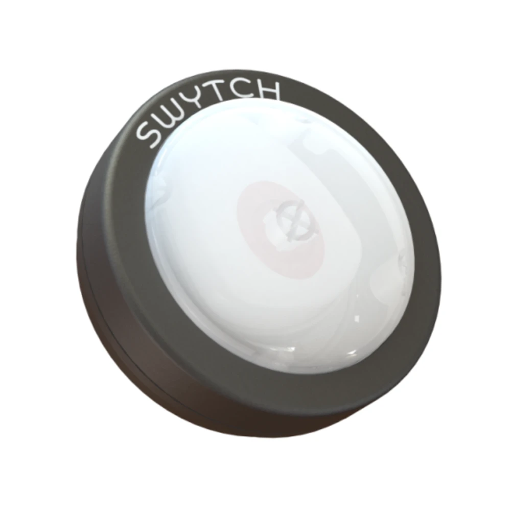 Possum Swytch large waterproof wireless telecare trigger designed for easy alarm activation by people with limited dexterity or mobility.