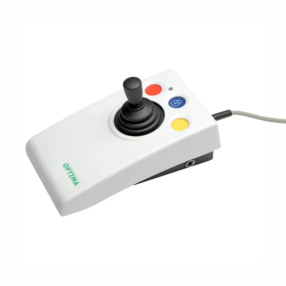 Assistive technology joystick providing precise control of environmental control systems and connected devices for people with limited mobility.