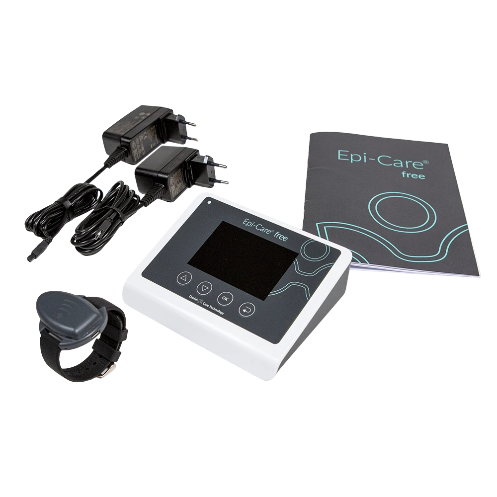 Epi-Care Free epilepsy seizure detector kit with wrist sensor and monitoring unit