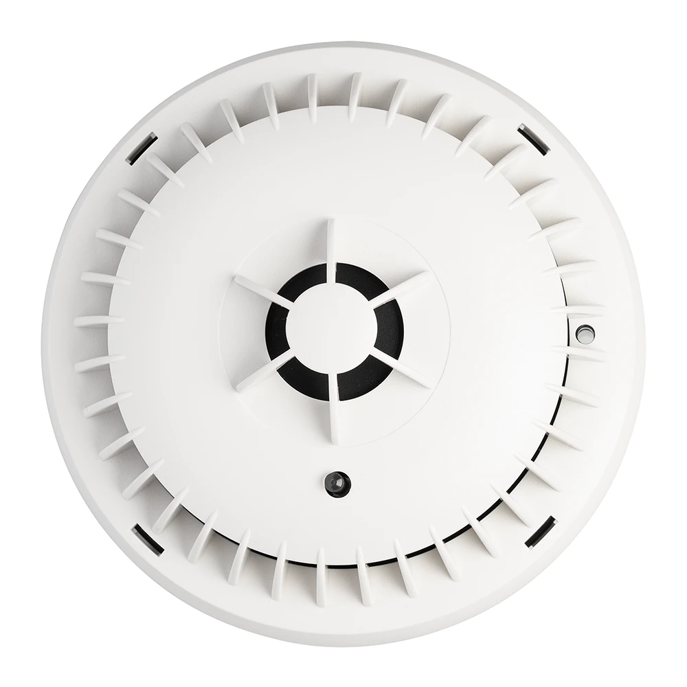 Possum Heat Detector – Top-Down Design Top-down view of Possum heat detector designed for kitchens and bathrooms