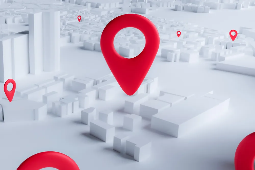 Illustration of emergency alert location tracking used by the ProTECtor Staff Protection System to instantly share a staff member's location with colleagues.