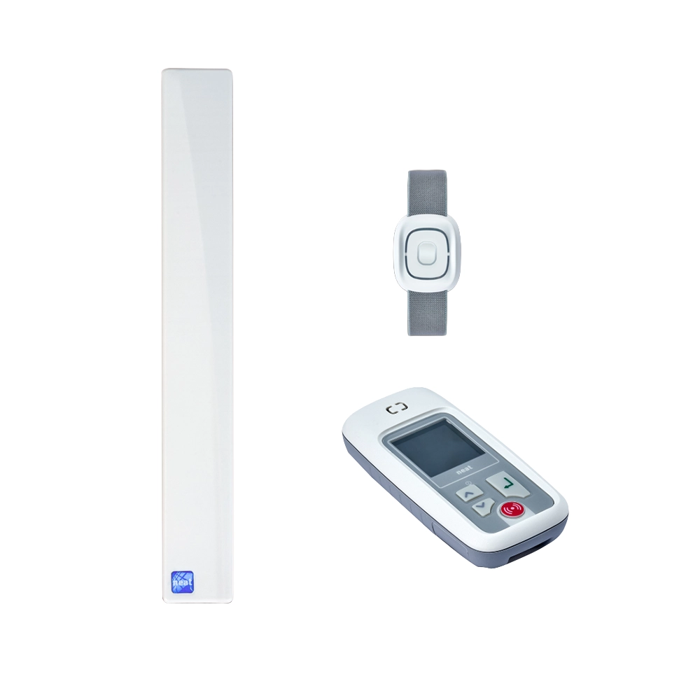 WanderSafe location monitoring system with RFID antenna, wearable wristband and staff alert device for safe movement monitoring